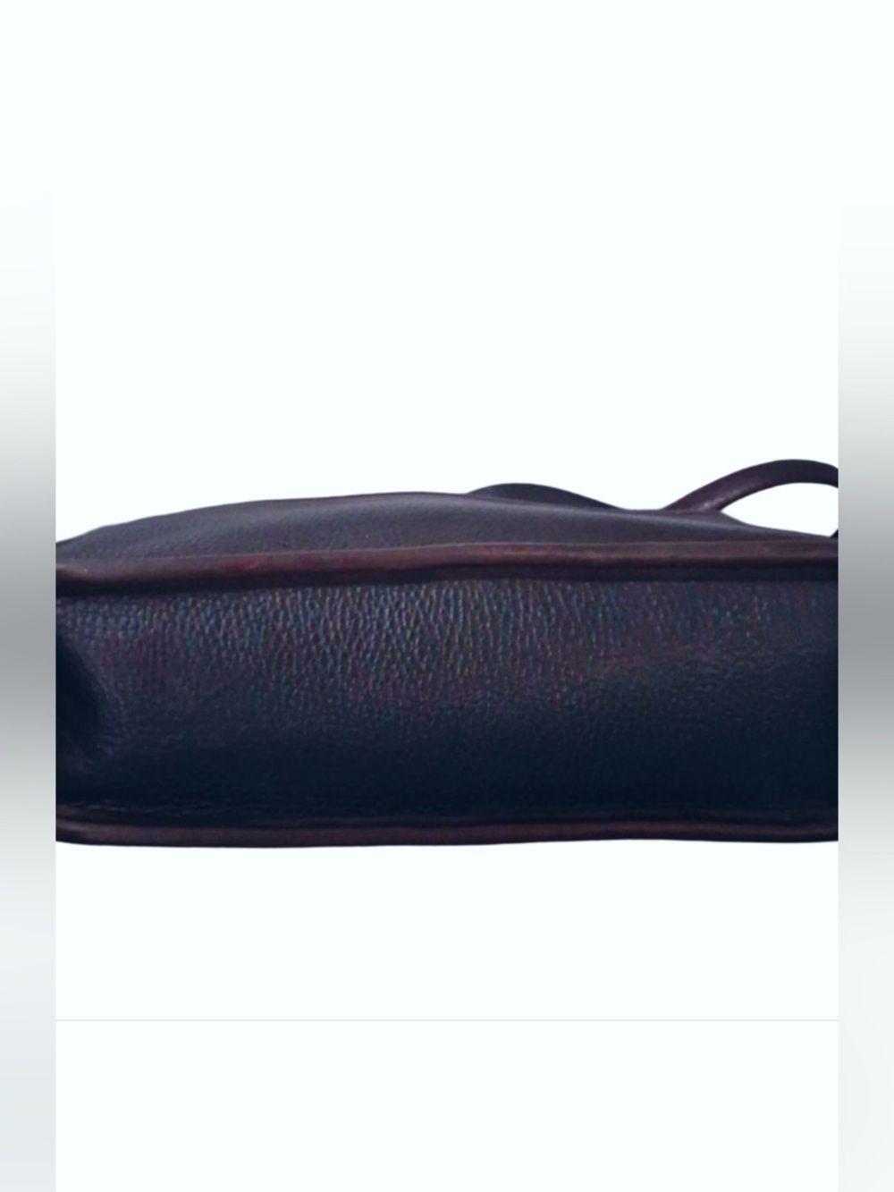 Brighton Vintage Black & Brown Croc Leather Shoulder Bag - Picture 5 of 8